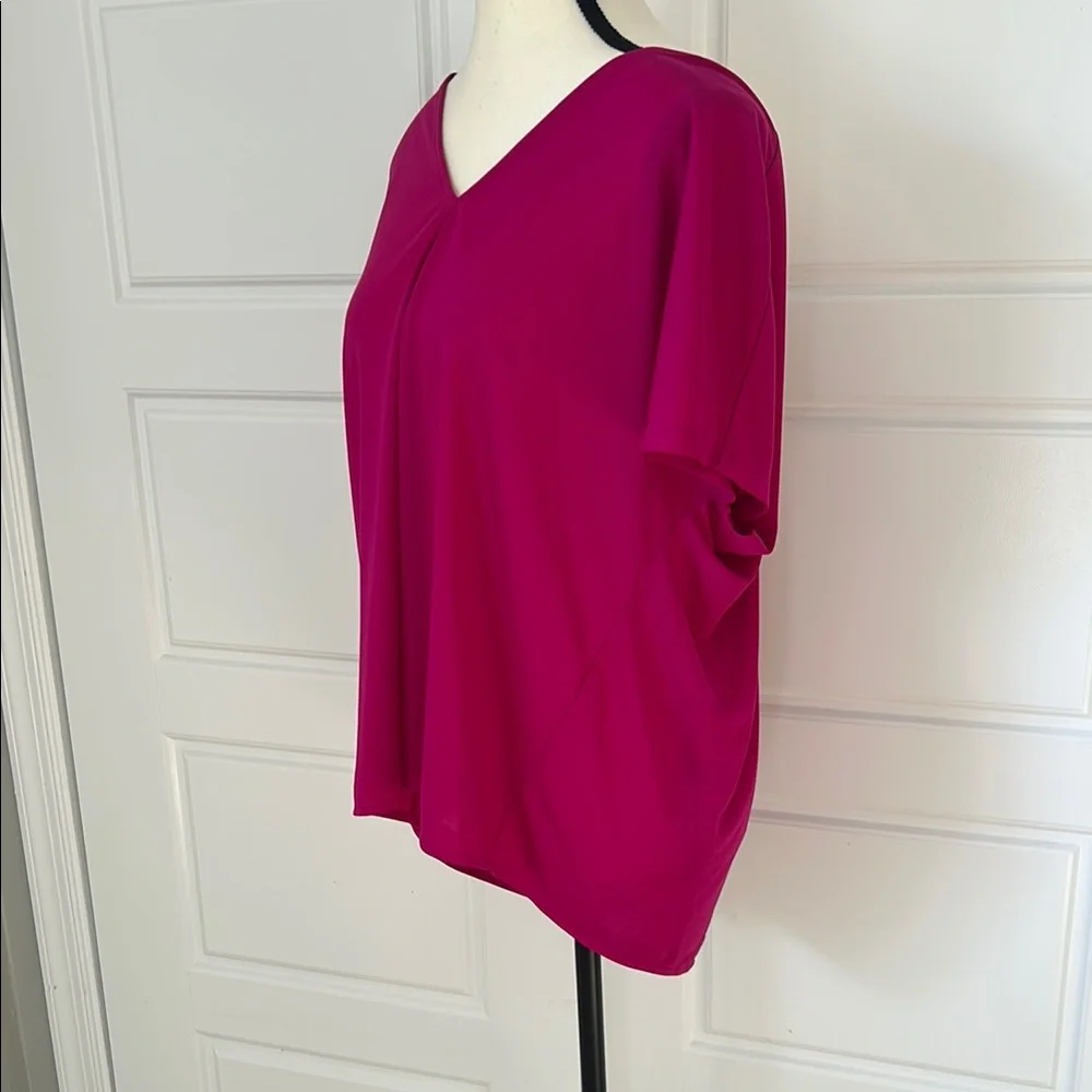 Ann Taylor LOFT Pink Flutter Sleeve Blouse Relaxed Style - Picture 2 of 8